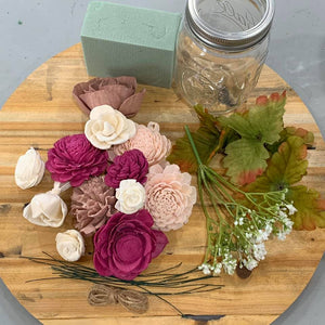 Wood Flower Jar Kit