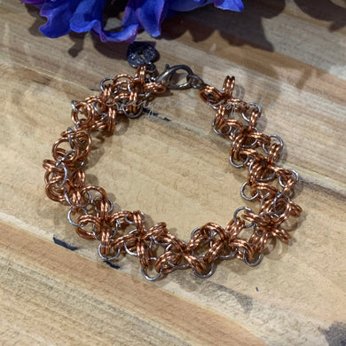 Copper Chain XO Bracelet