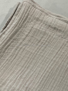 Grey Cotton Gauze Blanket