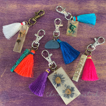 Load image into Gallery viewer, Tassel &amp; Resin Bag Clip Charms
